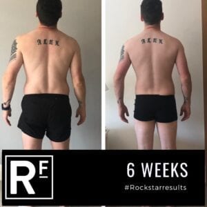 6 week body transformation london - Before and after - Alex 2