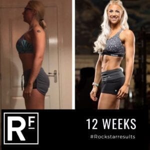12 week body transformation london - Before and after - Leanne Photoshoot