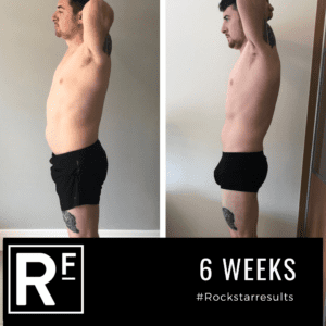 6 week body transformation london - Before and after - Alex 3