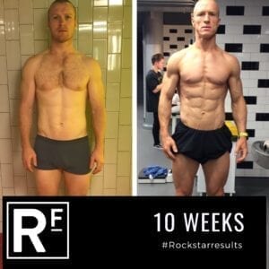 10 week body transformation london - Before and after - Duncan