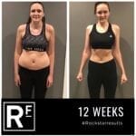 12 week body transformation london - Before and after - Sam