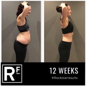 12 week body transformation london - Before and after - Sam