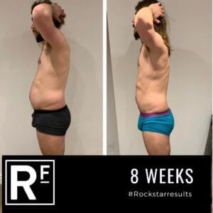 8 week body transformation london - Before and after - danny 4