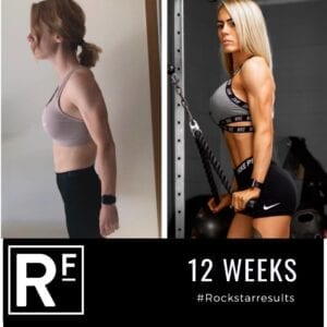 12 week body transformation london - Before and after - Lucy