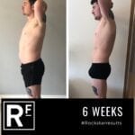 6 week body transformation london - Before and after-Alex