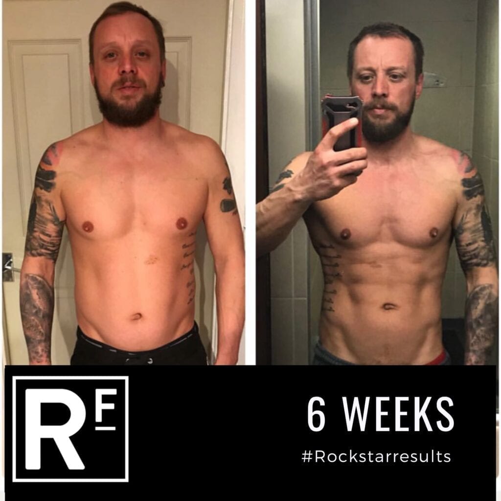 6 week body transformation london - Before and after