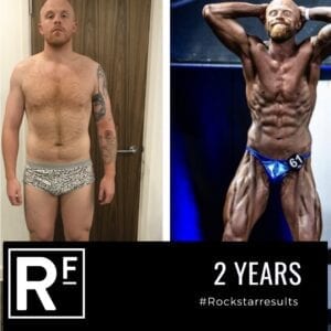 104 week body transformation london - Before and after - Comp Prep