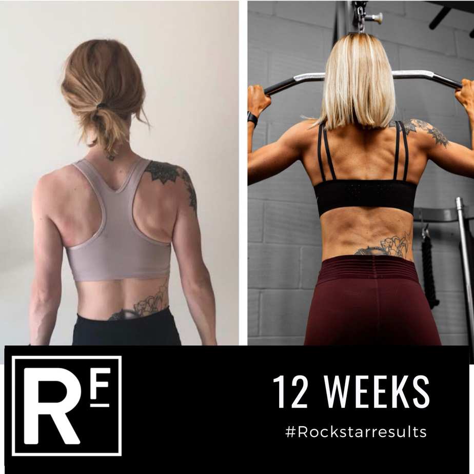 12 week body transformation london - Before and after - Lucy