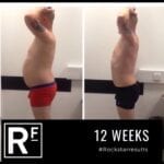 12 week body transformation london - Before and after-Kevin
