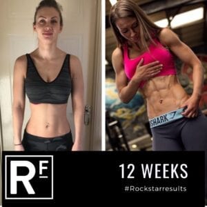 12 week body transformation london - Before and after -Mairita