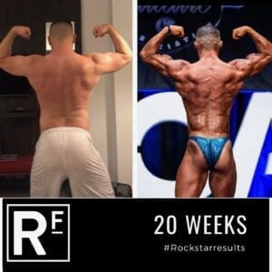 20 week body transformation london - Before and after - Comp prep