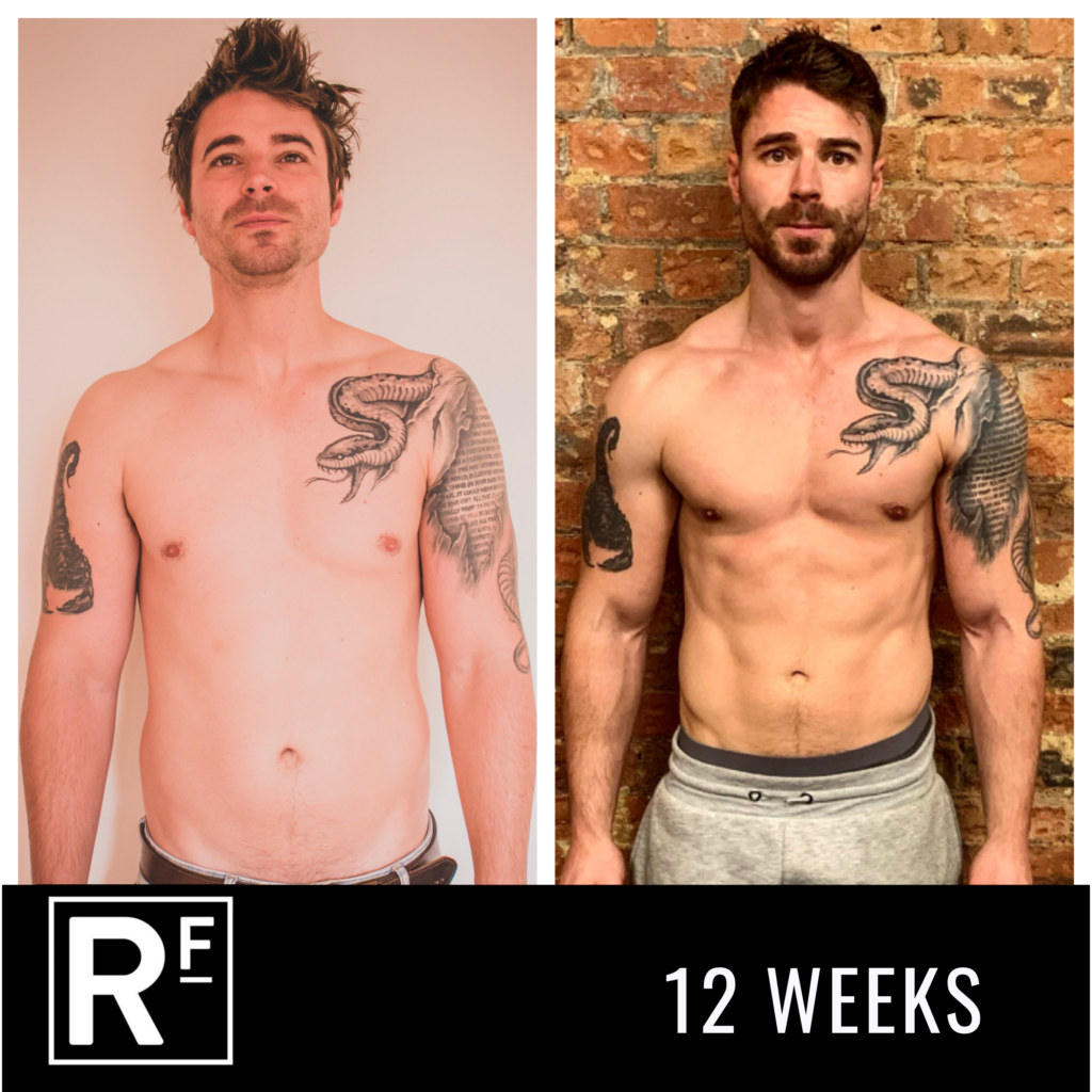 12 week body transformation - london- James Turner 4